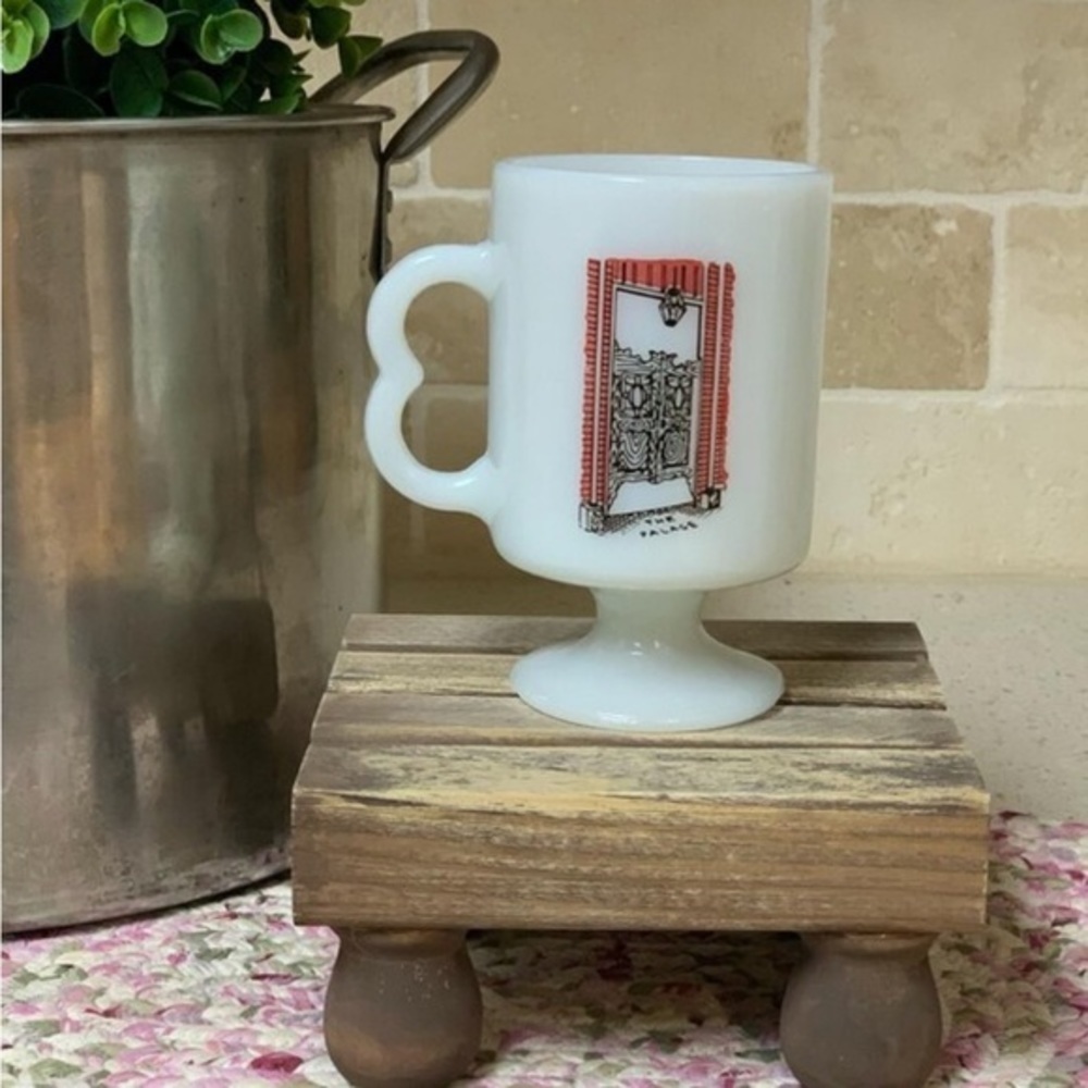 Mugs Milk Glass with Graphics
